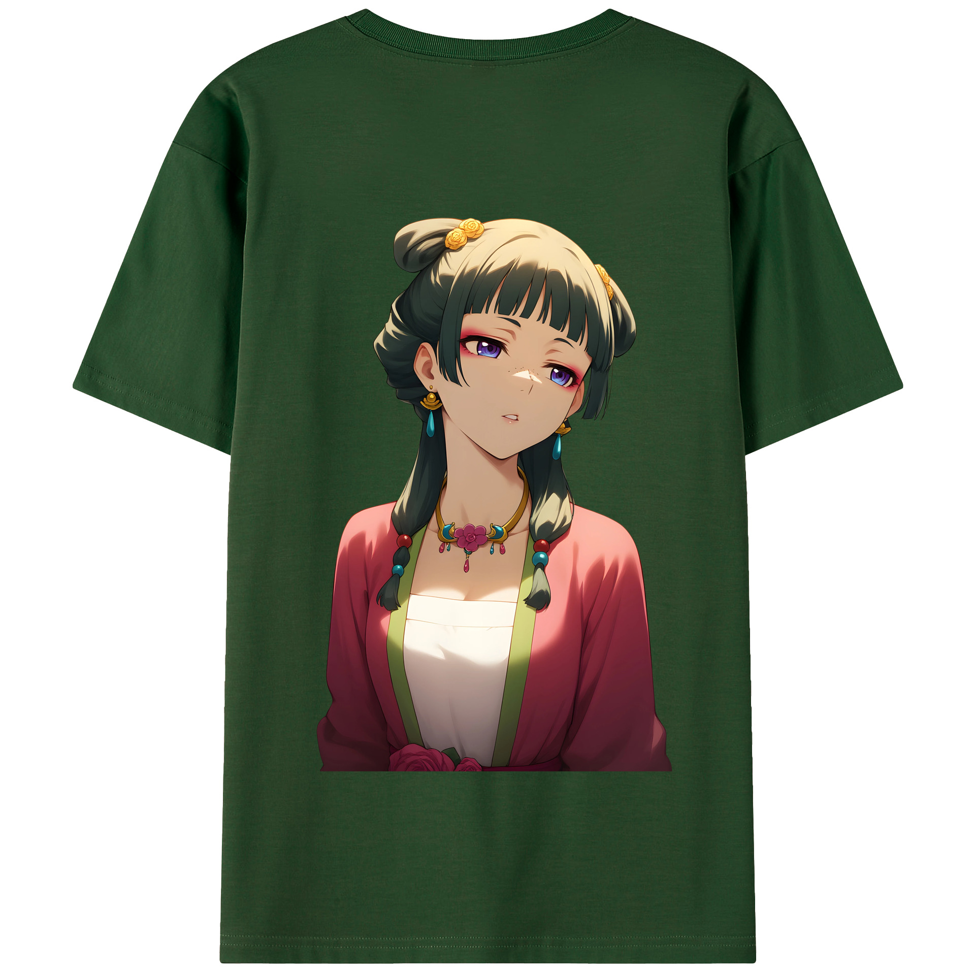 （画像用） 薬屋のひとりごと The Apothecary Diaries 綿100％半袖Tシャツ（背面プリント）